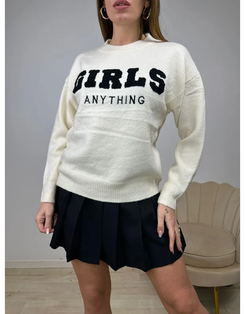 PULLOVER GIRLS BEIGE