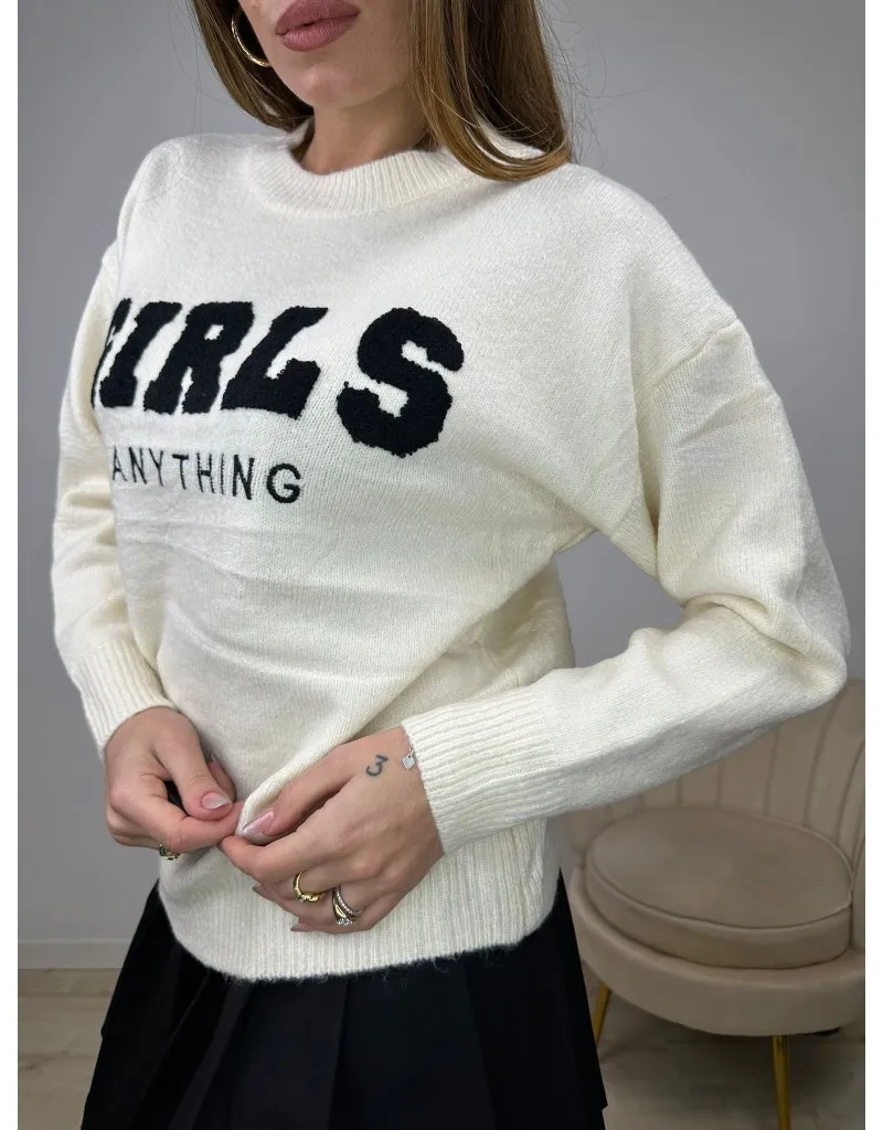 PULLOVER GIRLS BEIGE