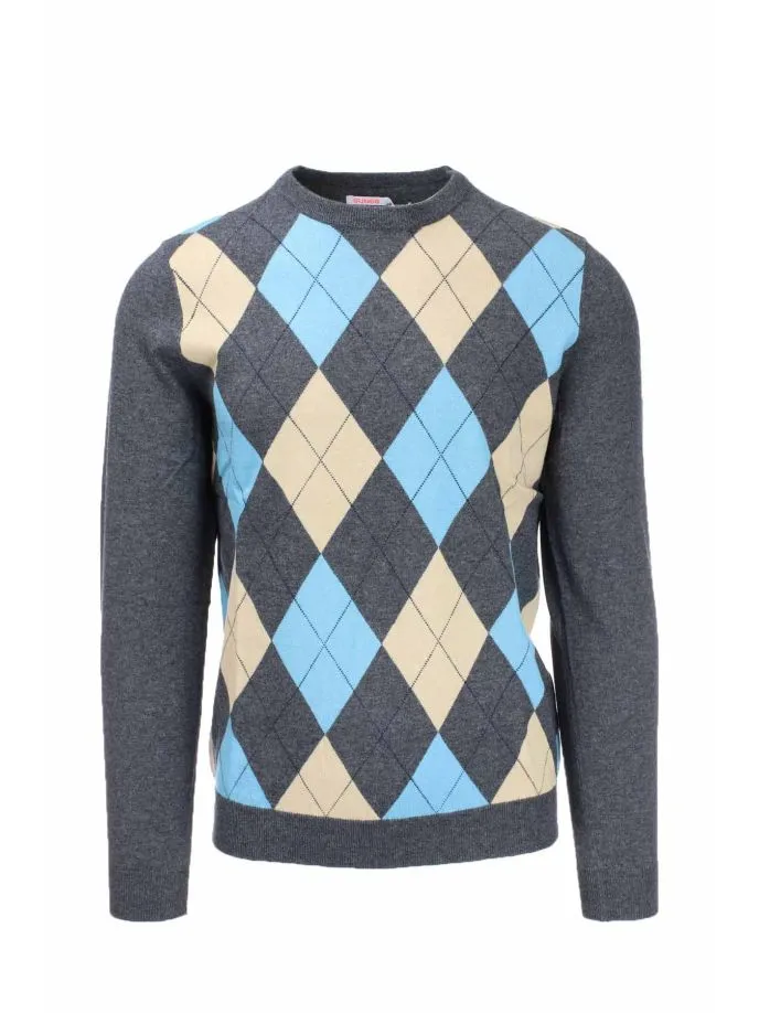 Pullover girocollo rombi