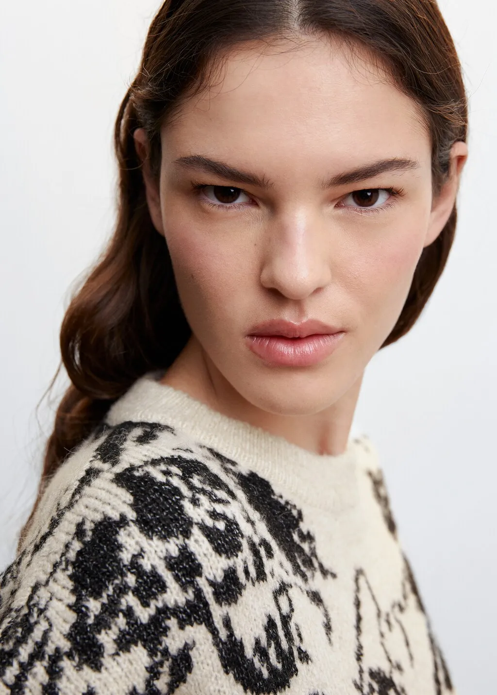 Pullover maglia fiori