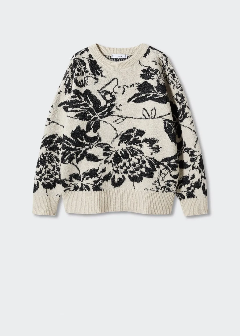 Pullover maglia fiori