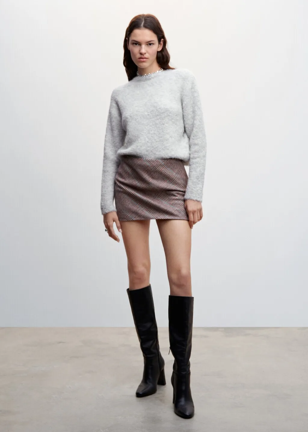 Pullover maglia punto a rilievo