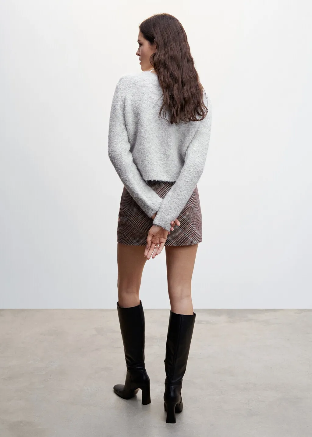 Pullover maglia punto a rilievo