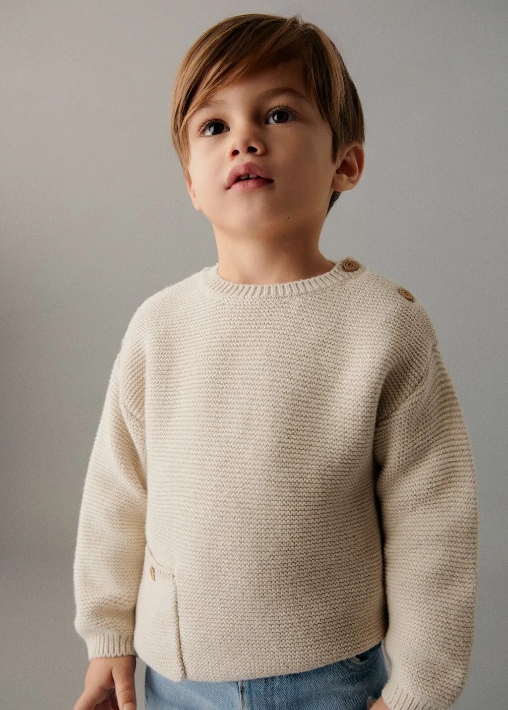 Pullover melangiato cotone