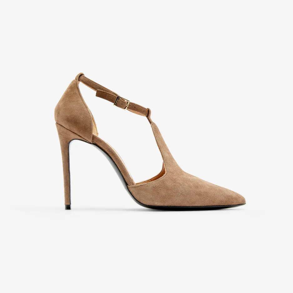 Pumps in Camoscio Tortora