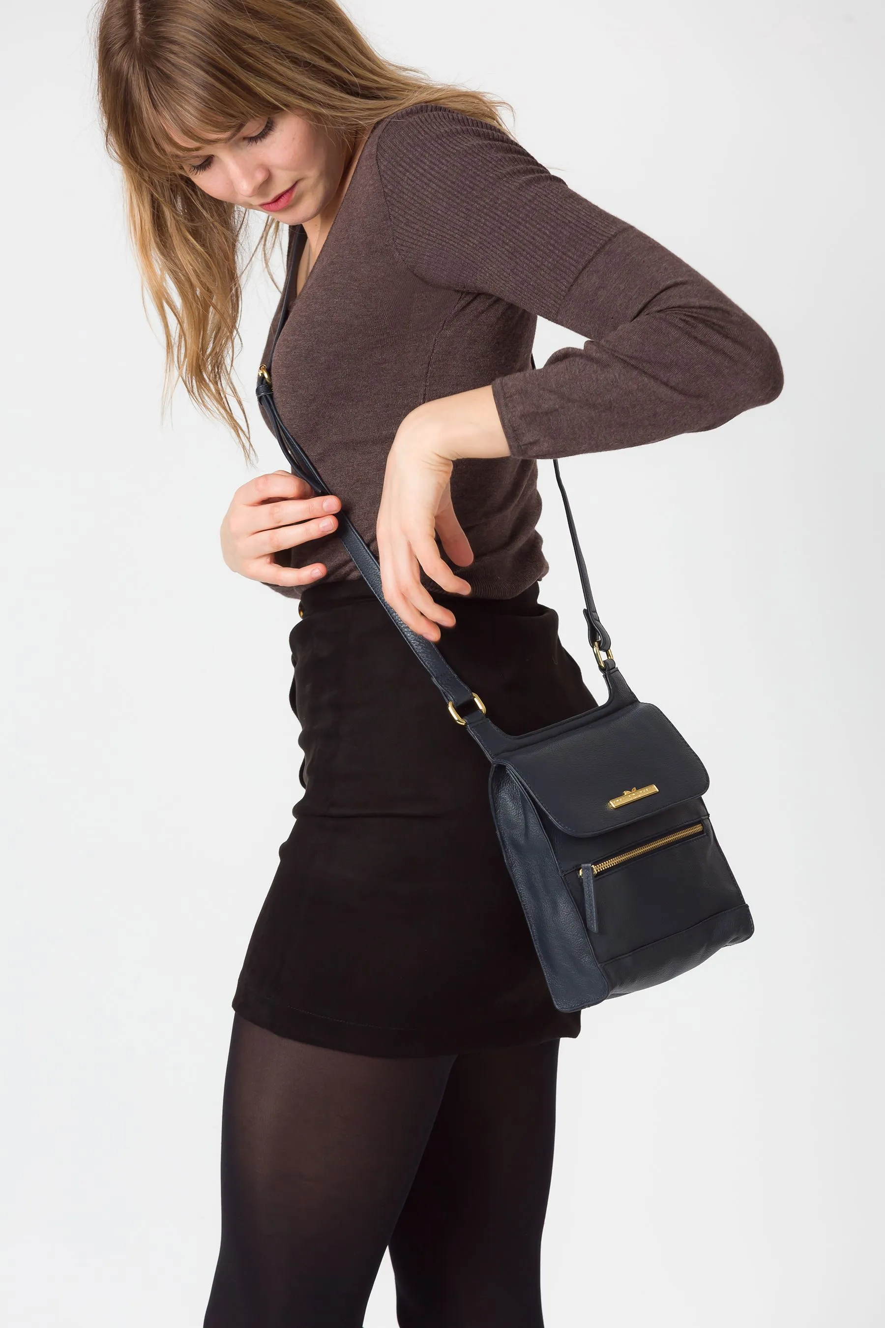 Pure Luxuries London - Kempston - Borsa a tracolla in pelle