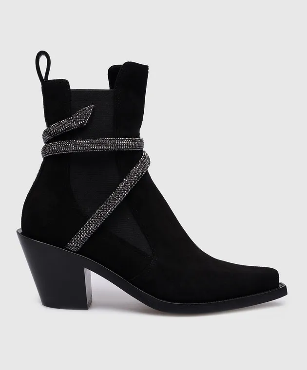 Rene Caovilla Stivali in camoscio nero C11813065