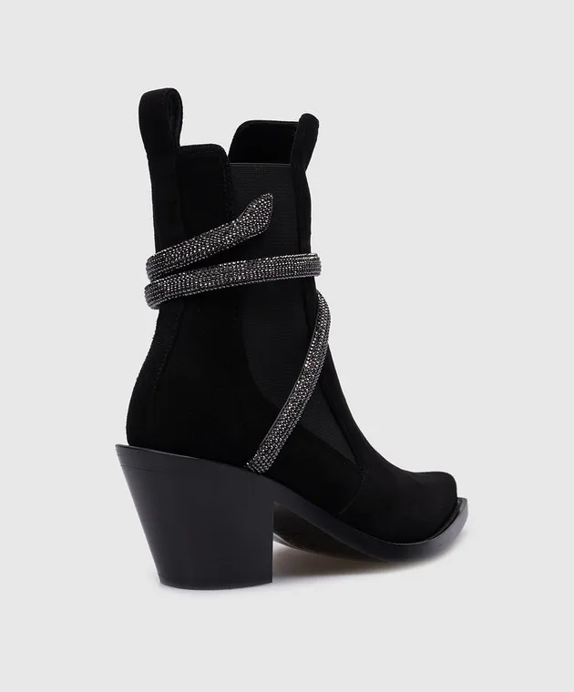 Rene Caovilla Stivali in camoscio nero C11813065