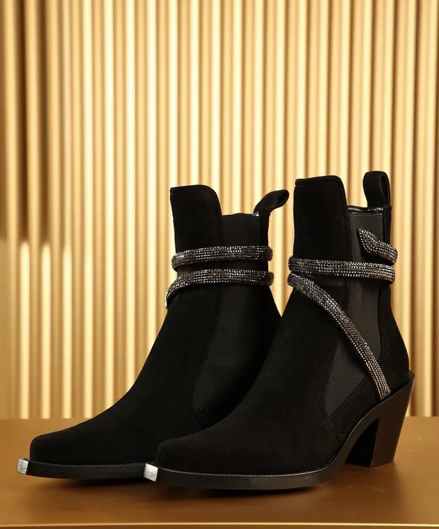 Rene Caovilla Stivali in camoscio nero C11813065