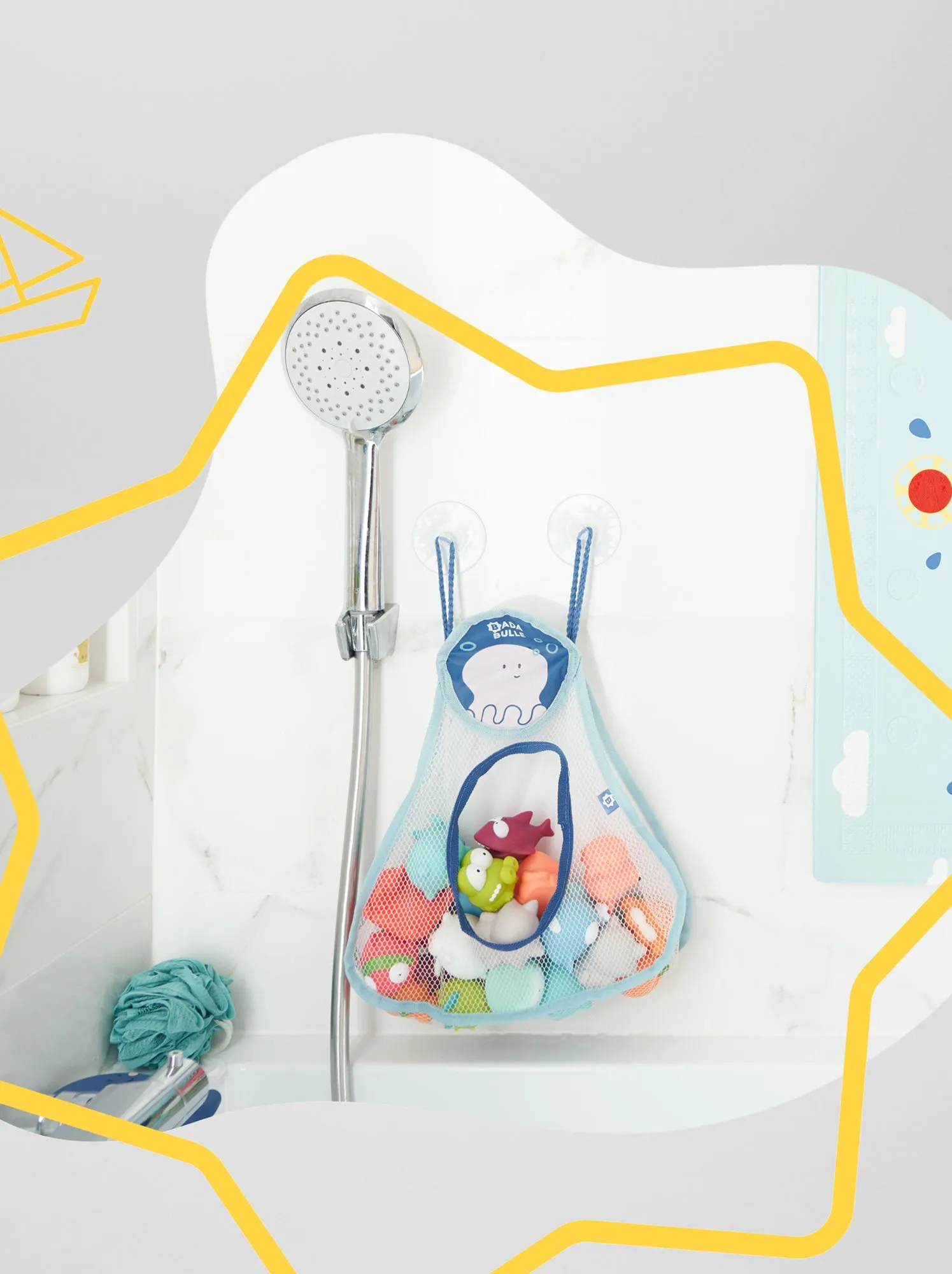Rete da bagno 'Badabulle' - blu