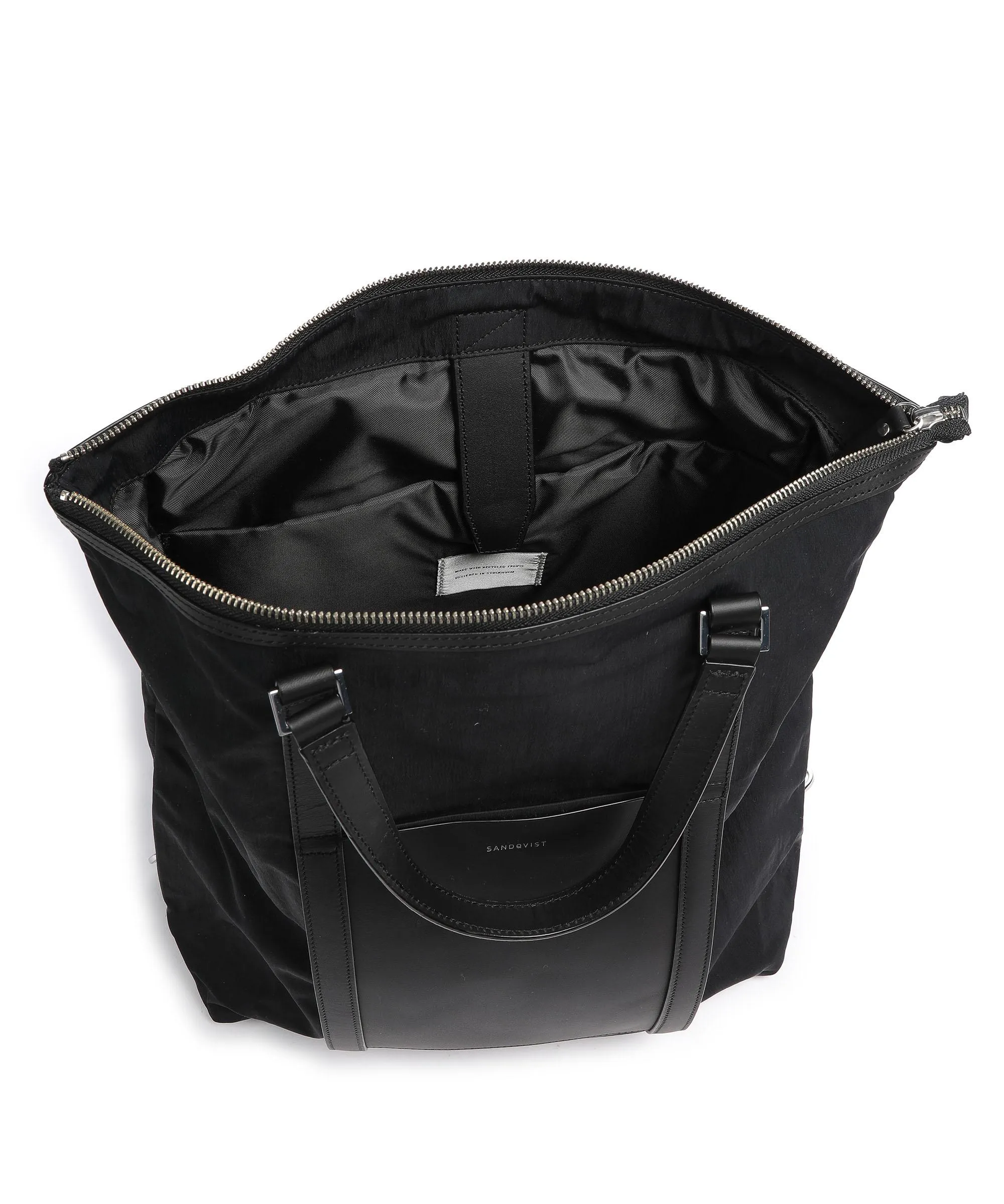  Sandqvist Fusion Marta Borsa a zainetto 15″ nylon riciclato nero  