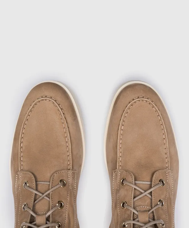 Santoni Stivali in camoscio beige WTDR71045TIRSUMY