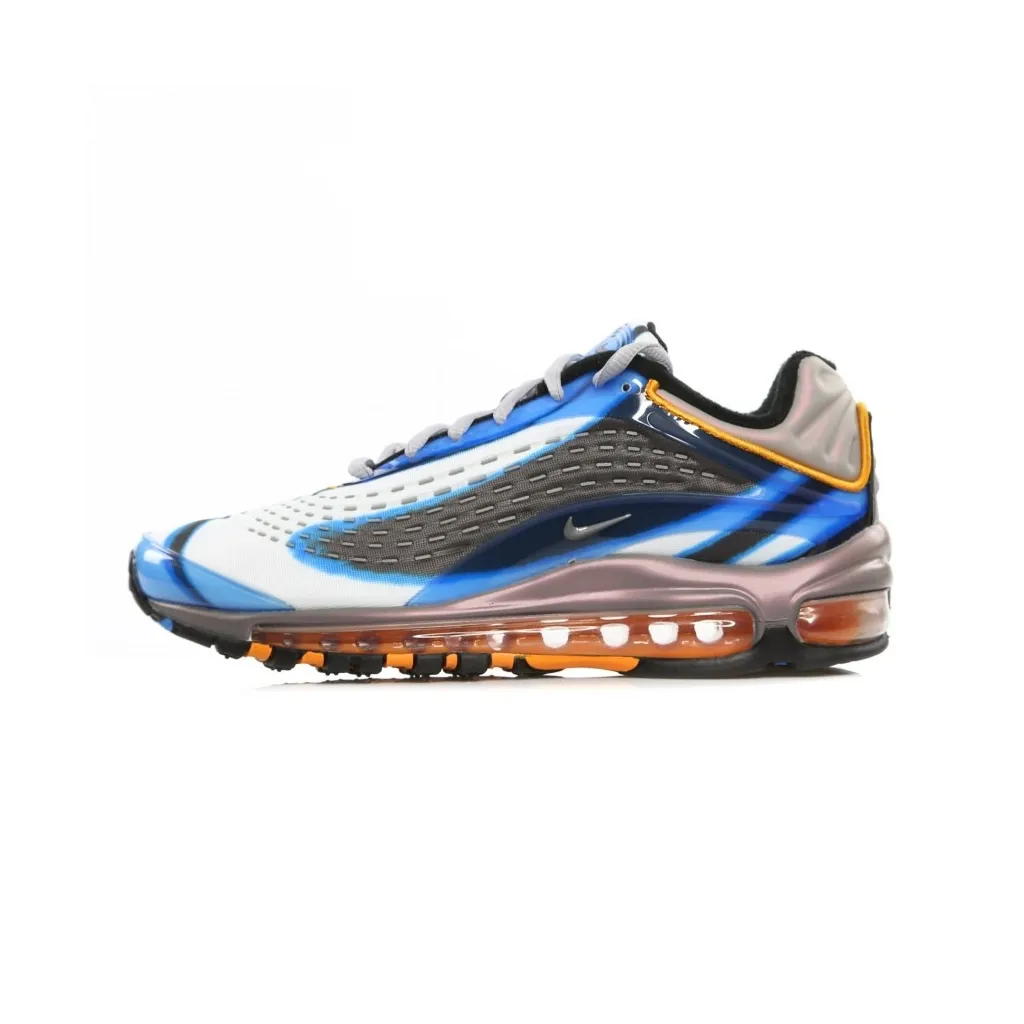 SCARPA BASSA AIR MAX DELUXE PHOTOBLUE/WOLFGREY/ORANGE PEEL/BLACK