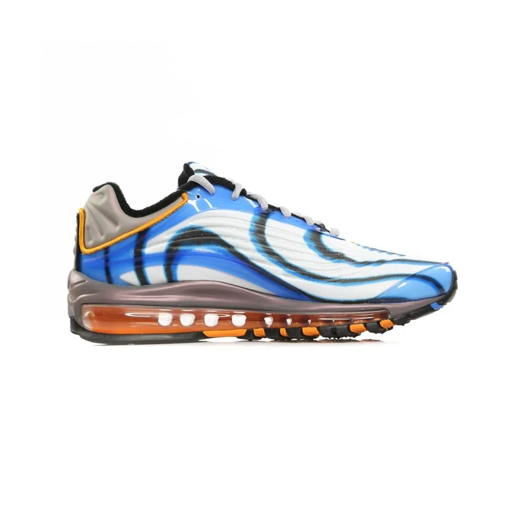 SCARPA BASSA AIR MAX DELUXE PHOTOBLUE/WOLFGREY/ORANGE PEEL/BLACK