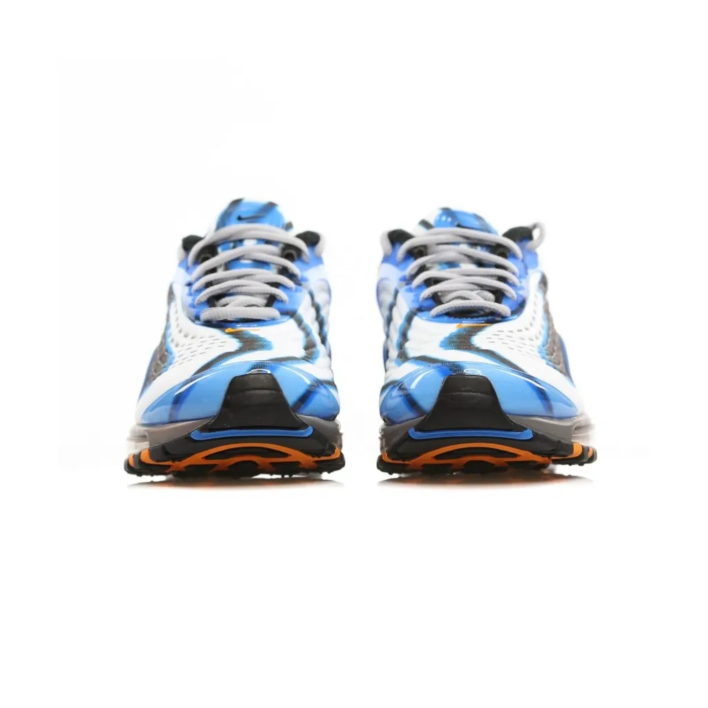 SCARPA BASSA AIR MAX DELUXE PHOTOBLUE/WOLFGREY/ORANGE PEEL/BLACK