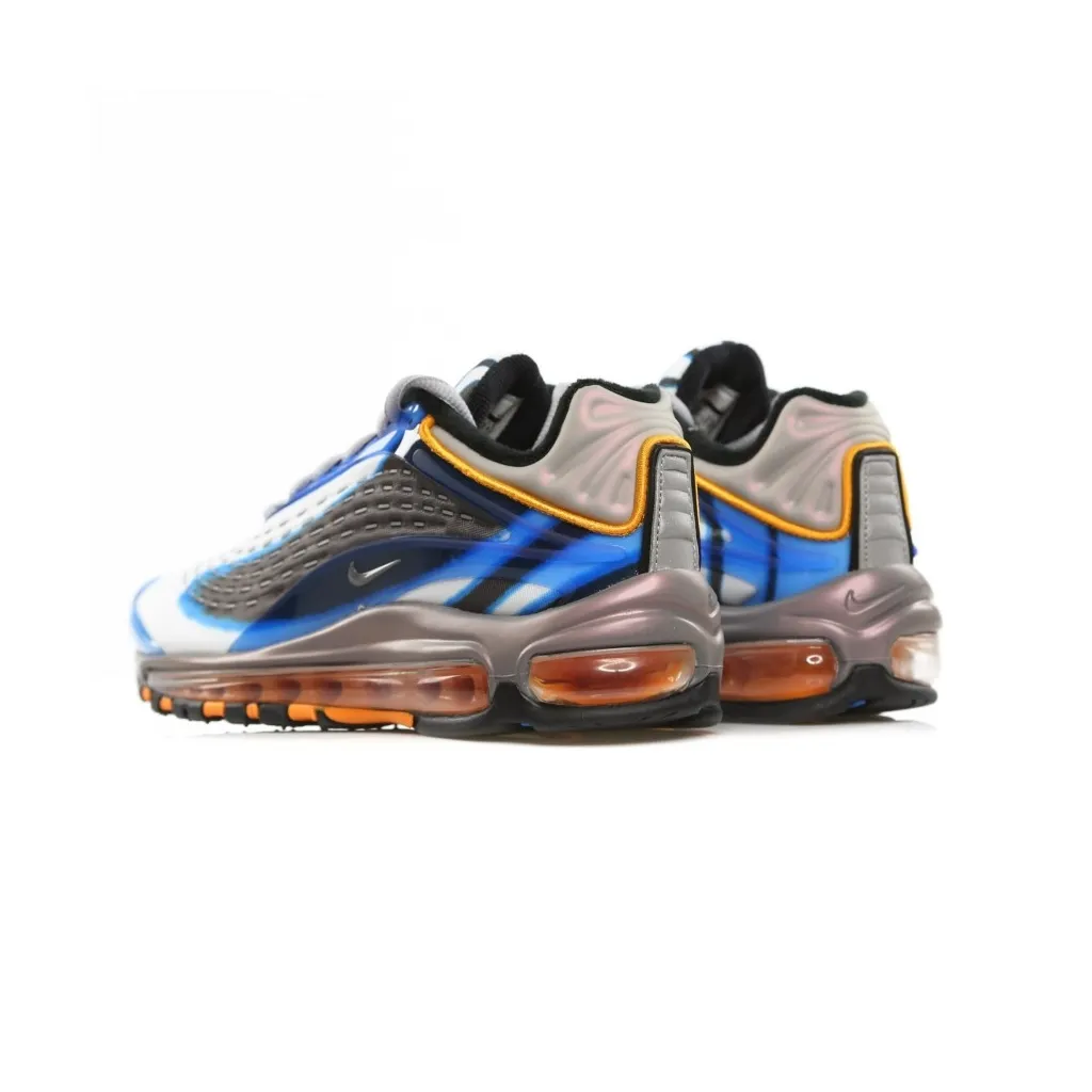 SCARPA BASSA AIR MAX DELUXE PHOTOBLUE/WOLFGREY/ORANGE PEEL/BLACK
