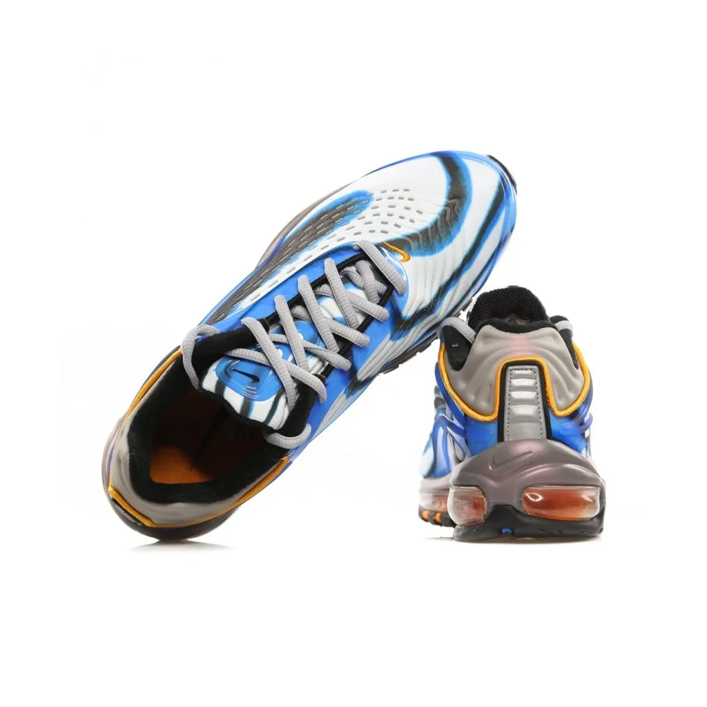SCARPA BASSA AIR MAX DELUXE PHOTOBLUE/WOLFGREY/ORANGE PEEL/BLACK