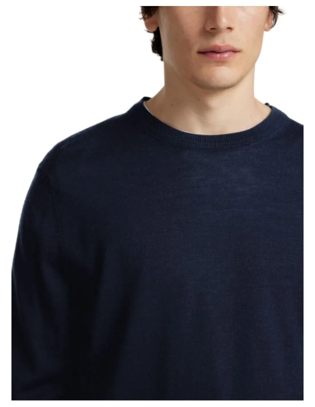 SELECTED PULLOVER UOMO SLHTRAY LS KNIT MERINO CREW