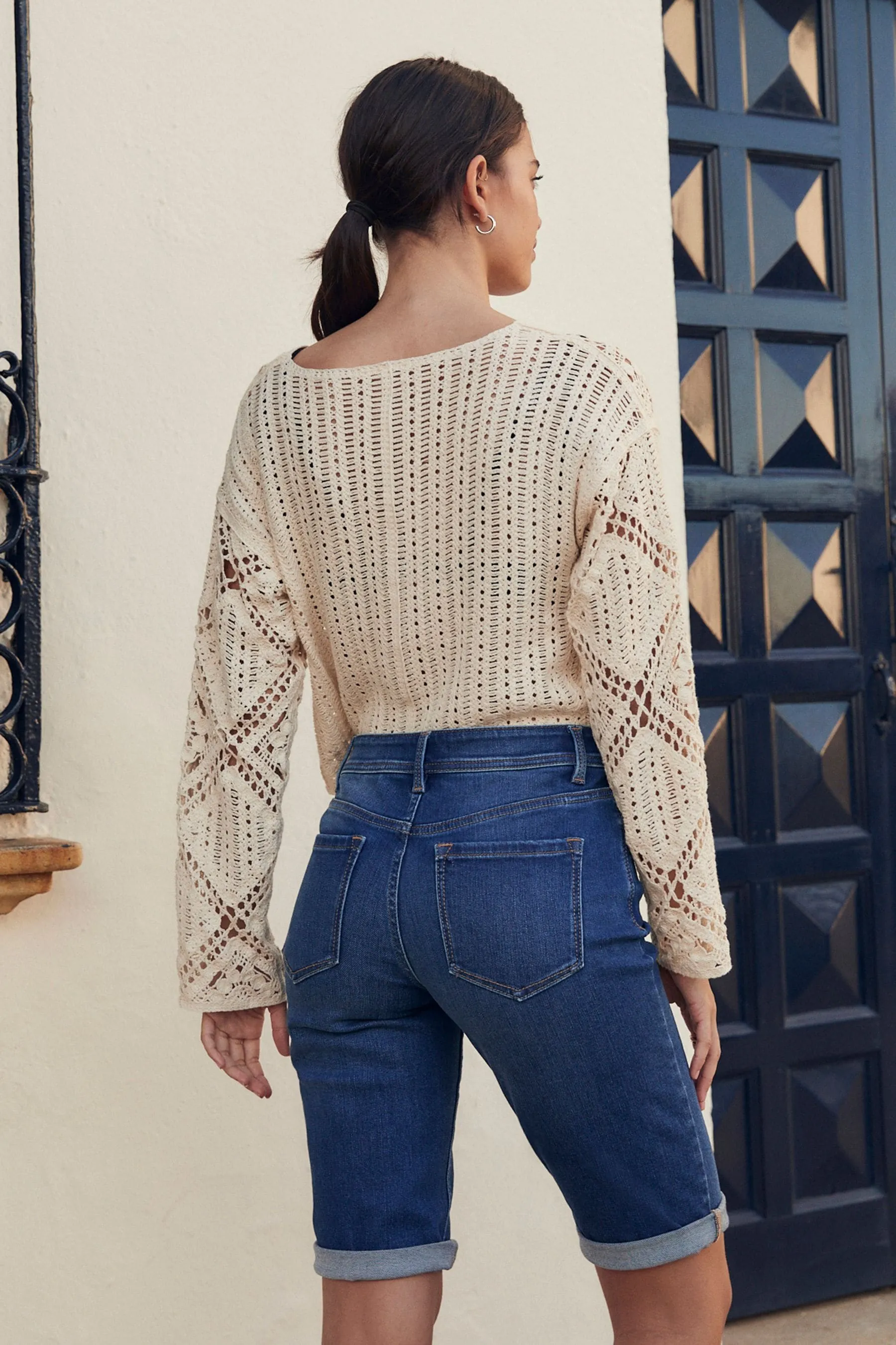 shorts Denim al ginocchio