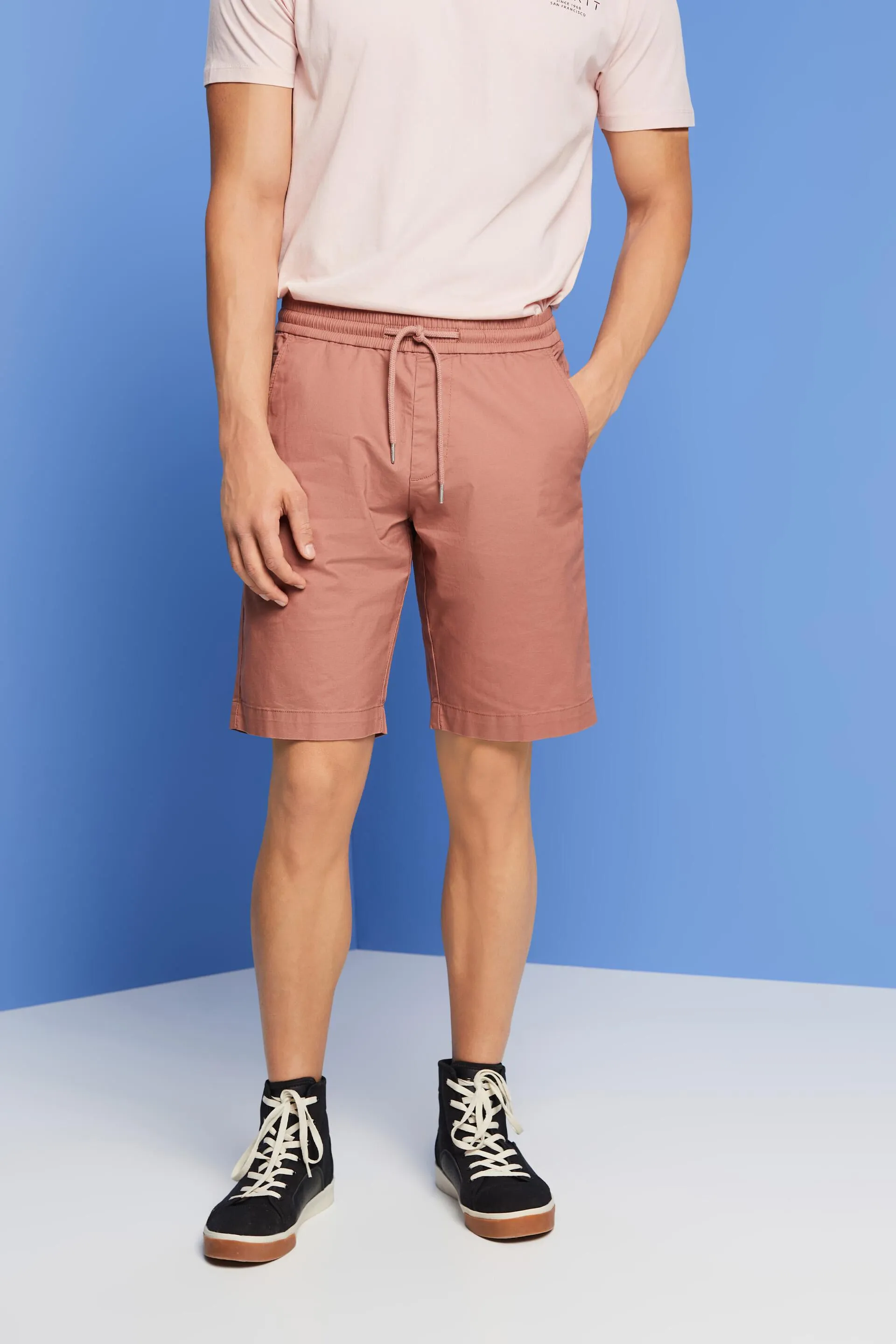 Shorts in twill di cotone