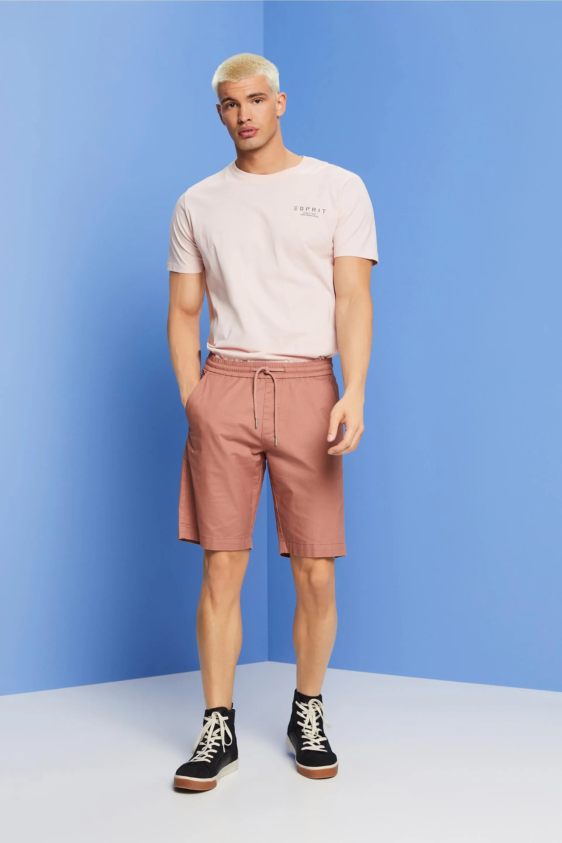 Shorts in twill di cotone