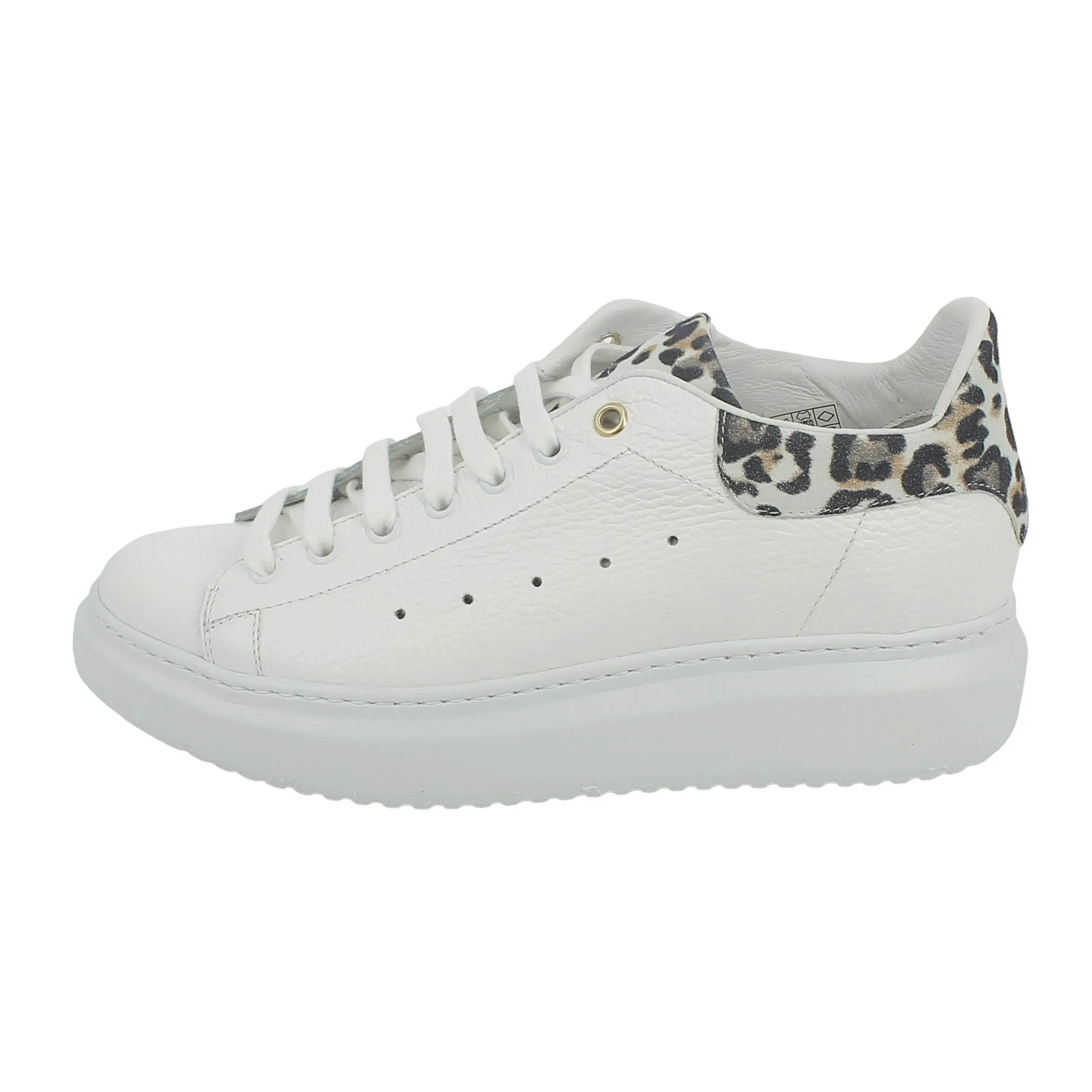 Slight  Sneaker bianca e animalier 