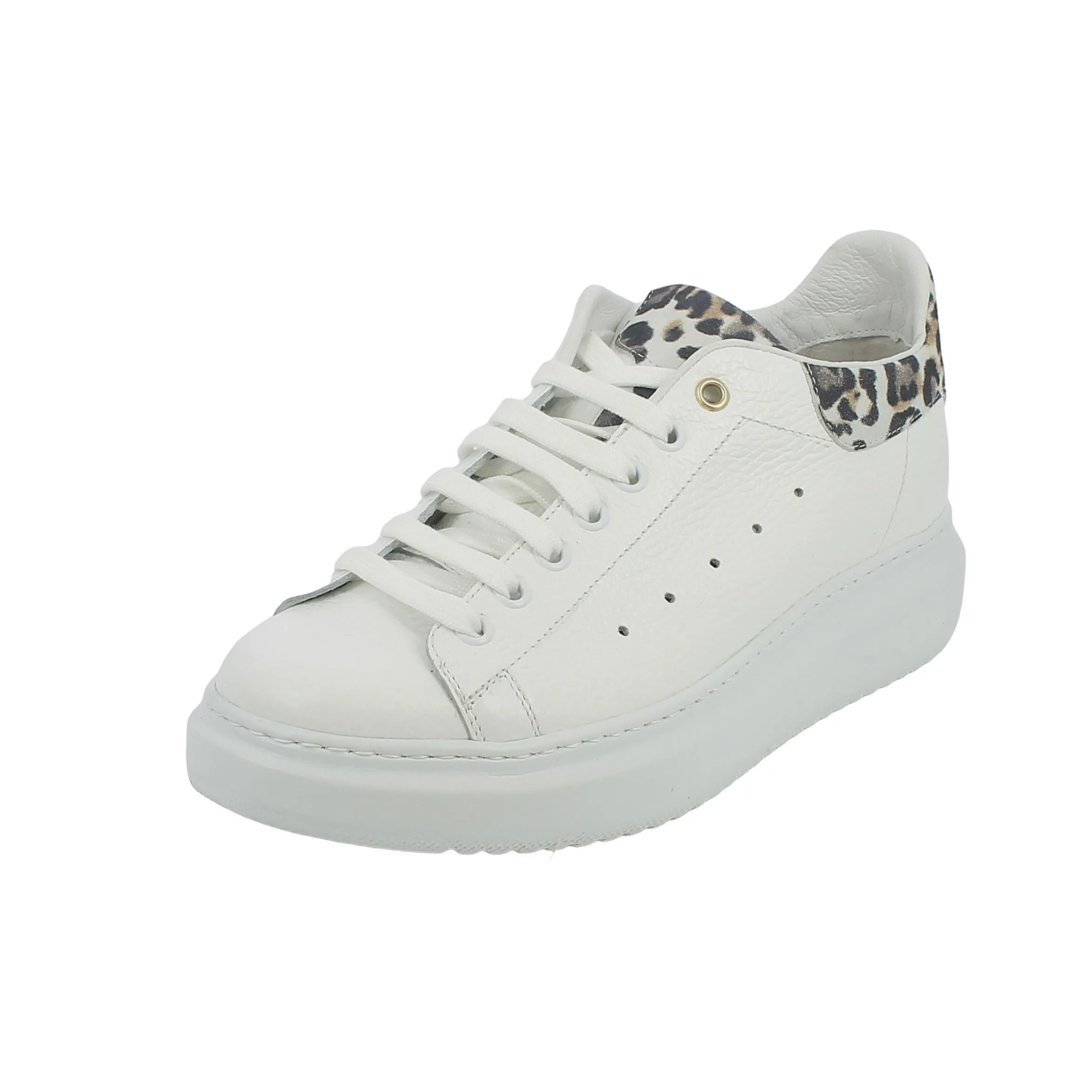 Slight  Sneaker bianca e animalier 