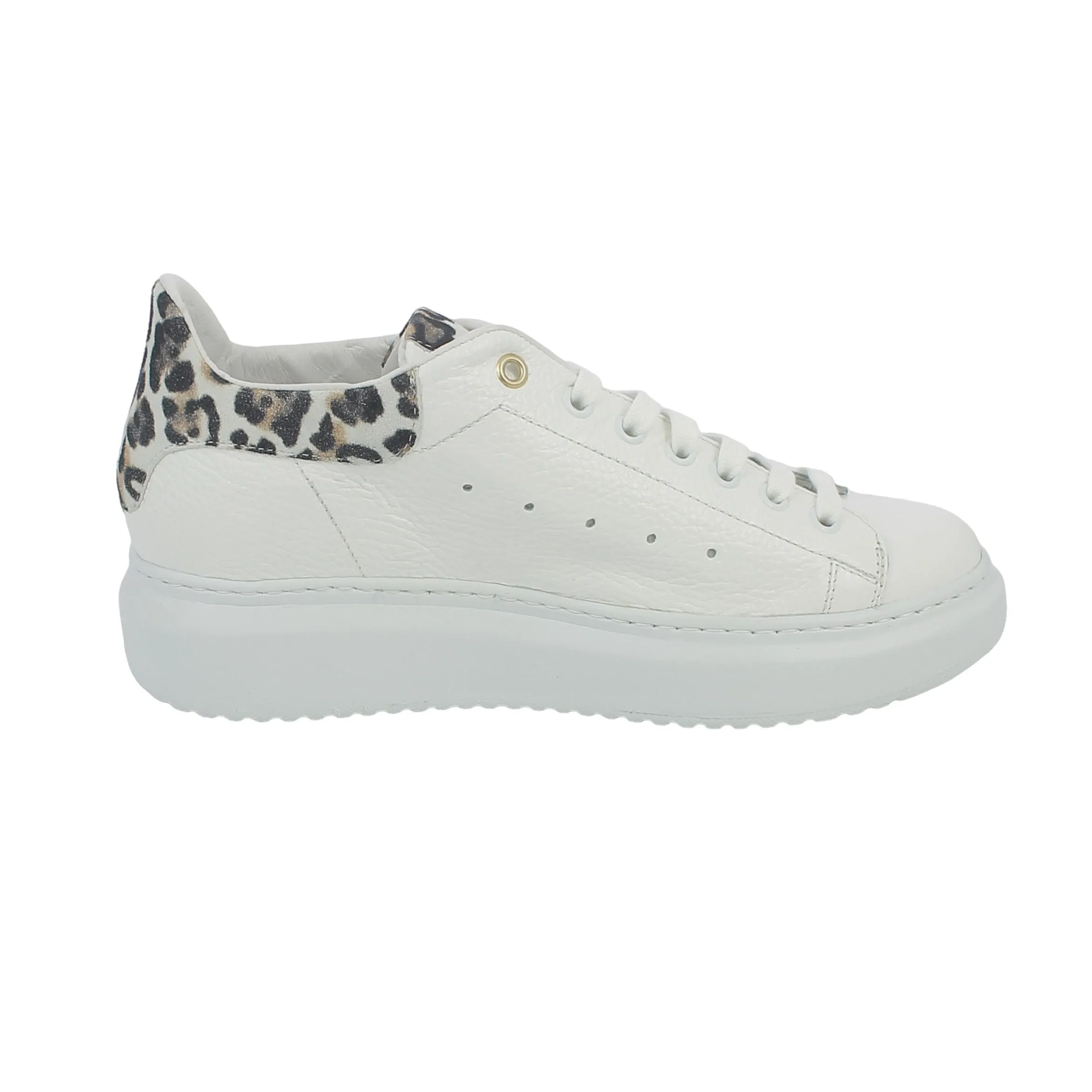 Slight  Sneaker bianca e animalier 