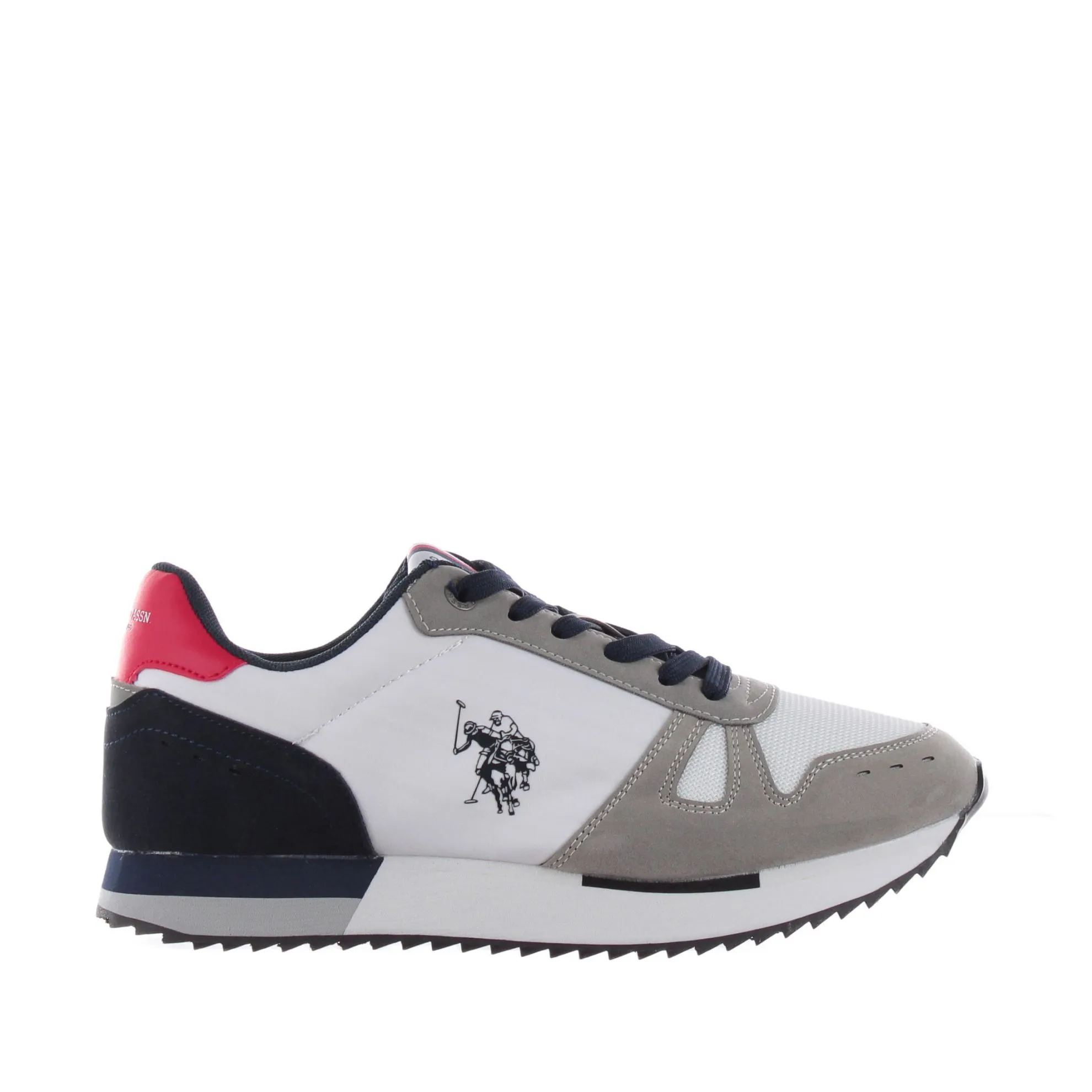 Sneaker in camoscio e tessuto
