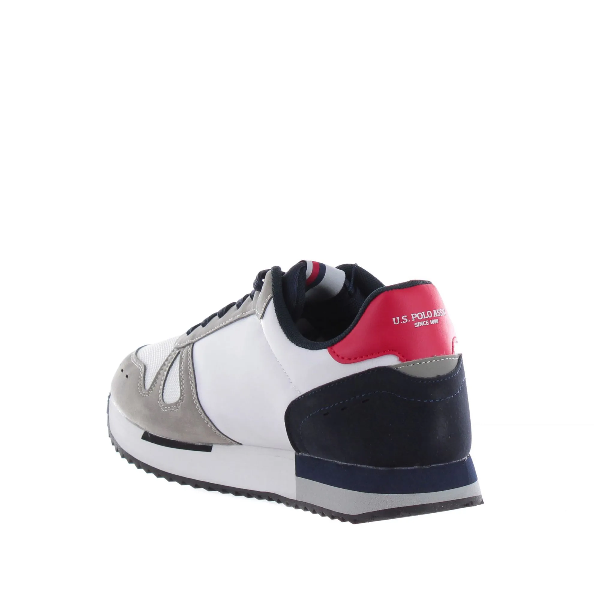 Sneaker in camoscio e tessuto
