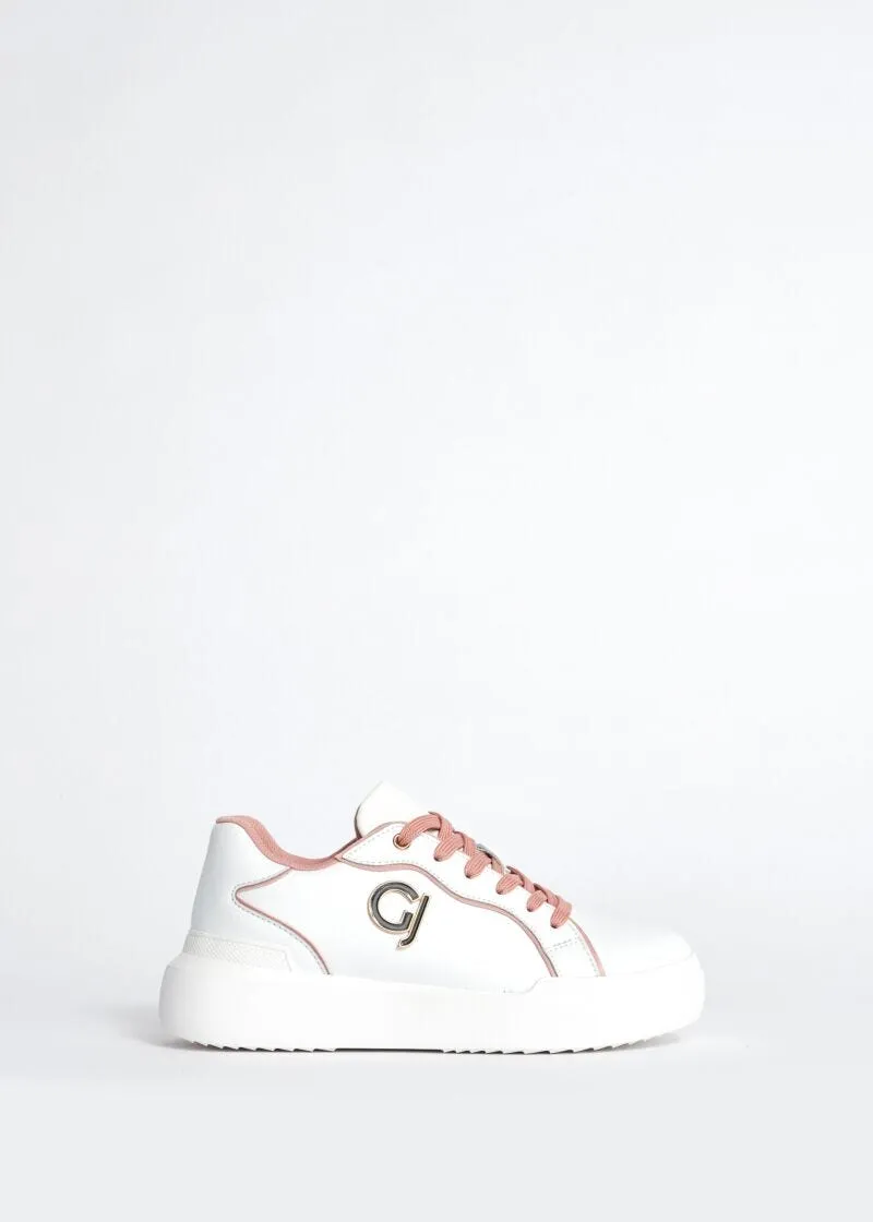 Sneaker in pelle con logo