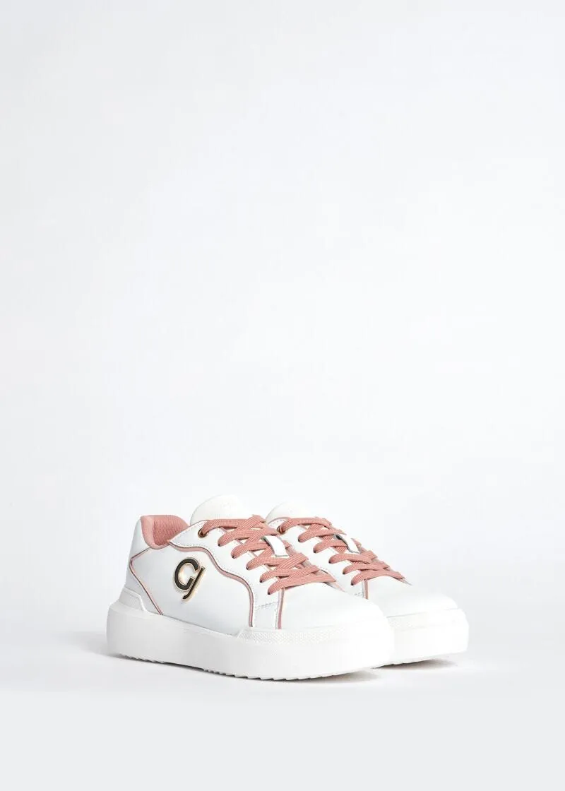 Sneaker in pelle con logo