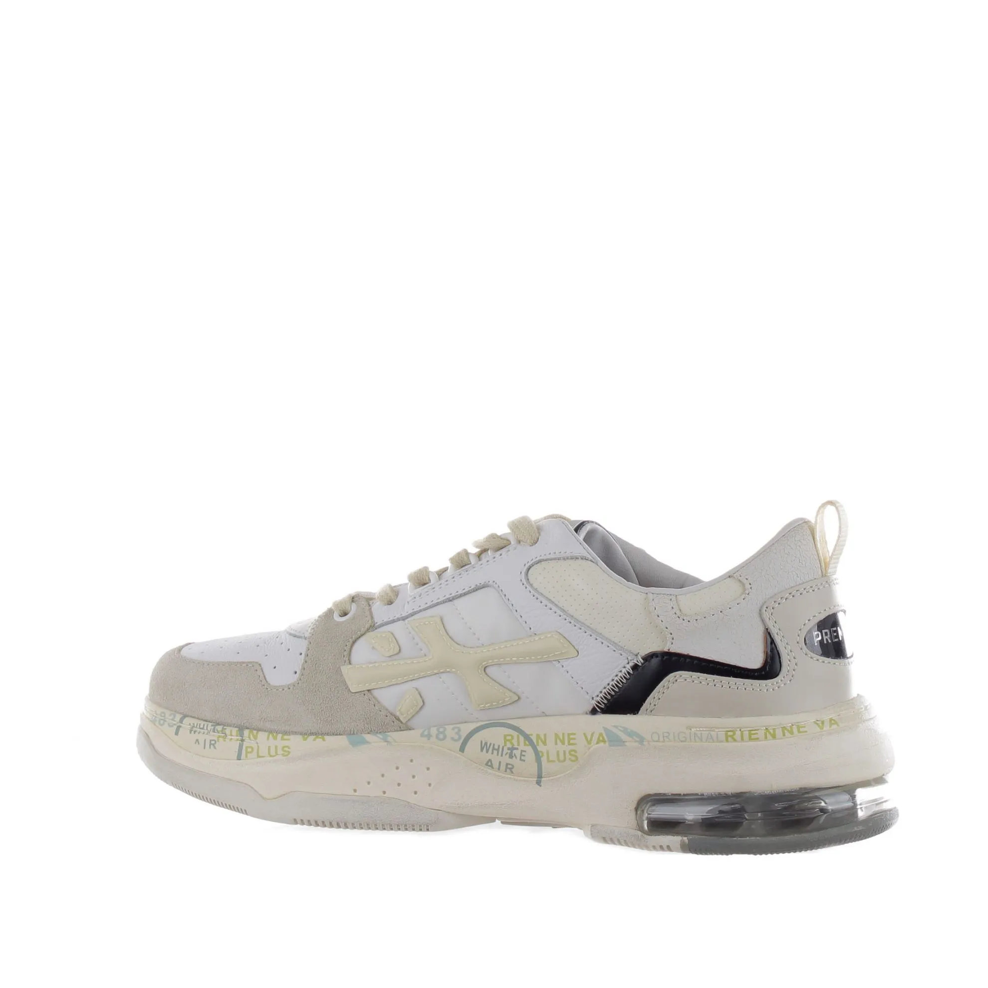 Sneaker in pelle e camoscio