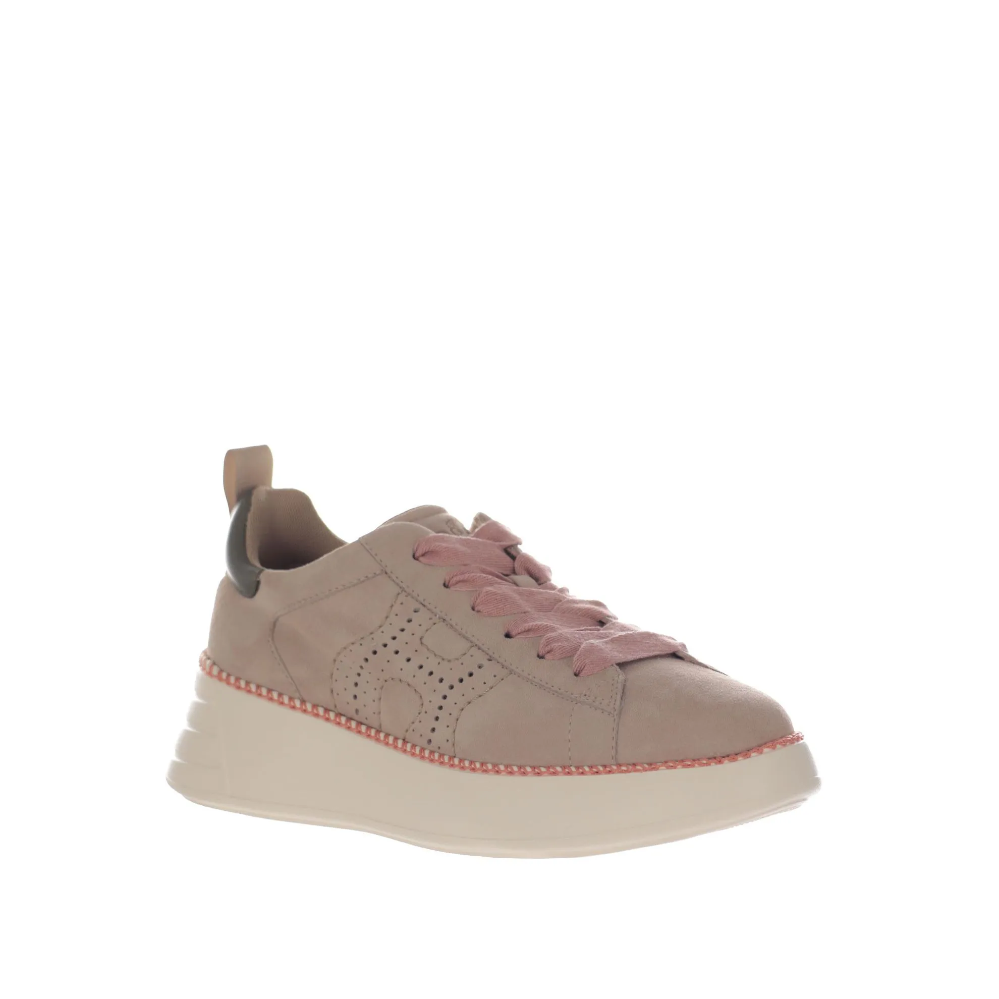 Sneaker rebel in camoscio