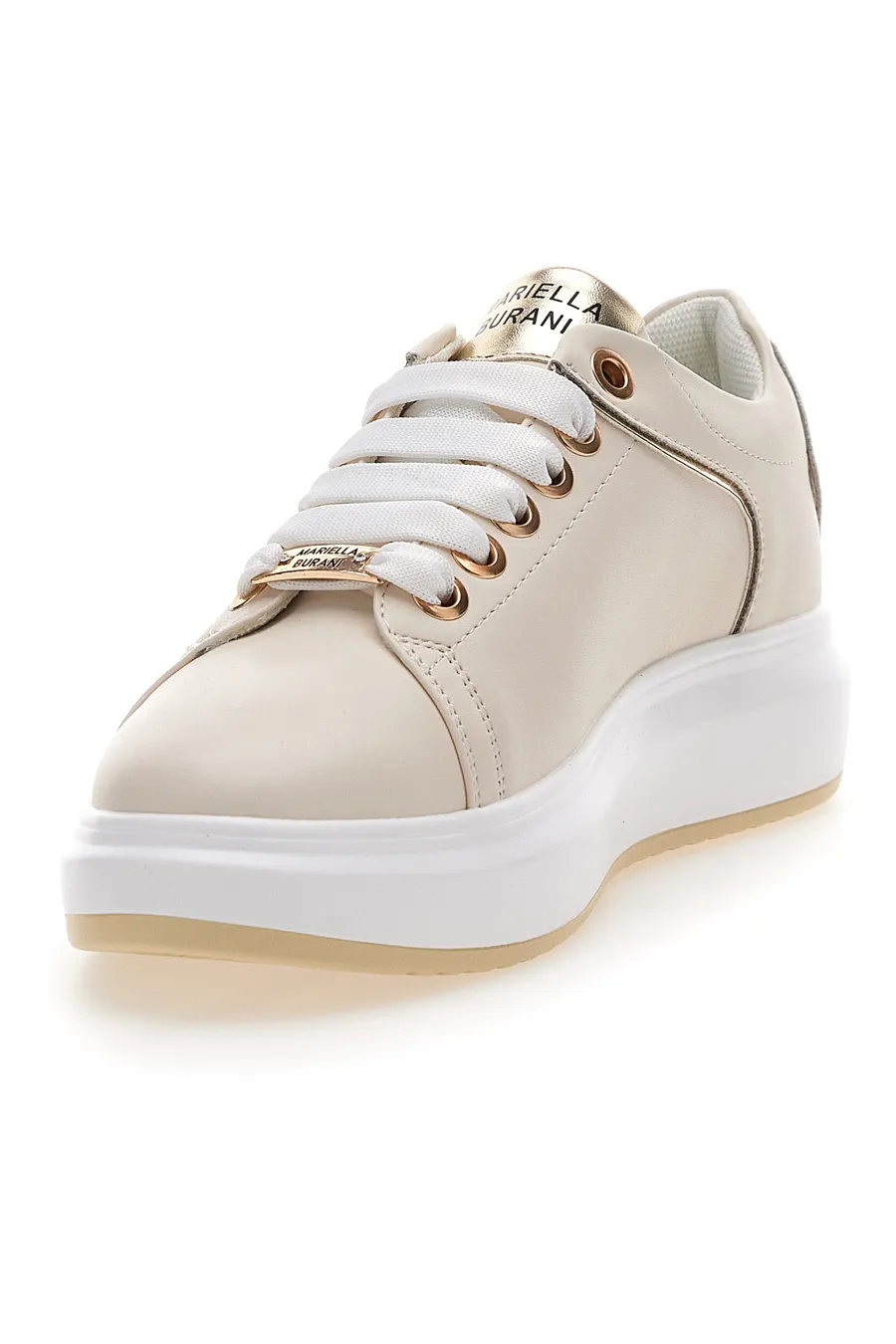 Sneakers Beige con Lacci Mariella Burani 50280