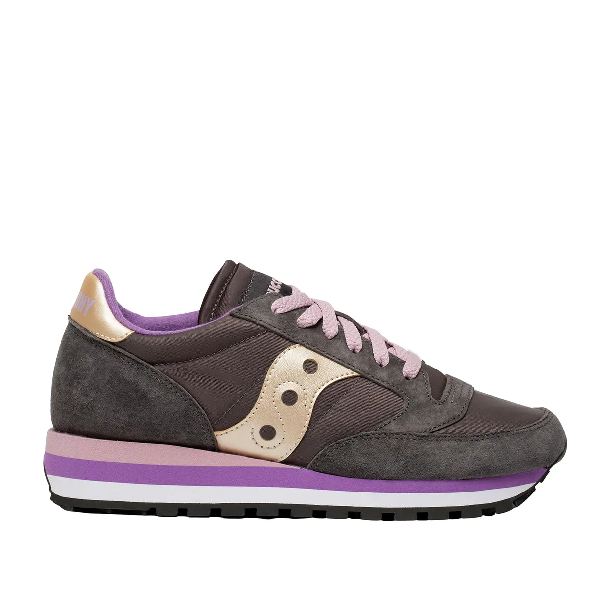 Sneakers Donna Saucony Jazz Triple Grigio / Oro / Rosa