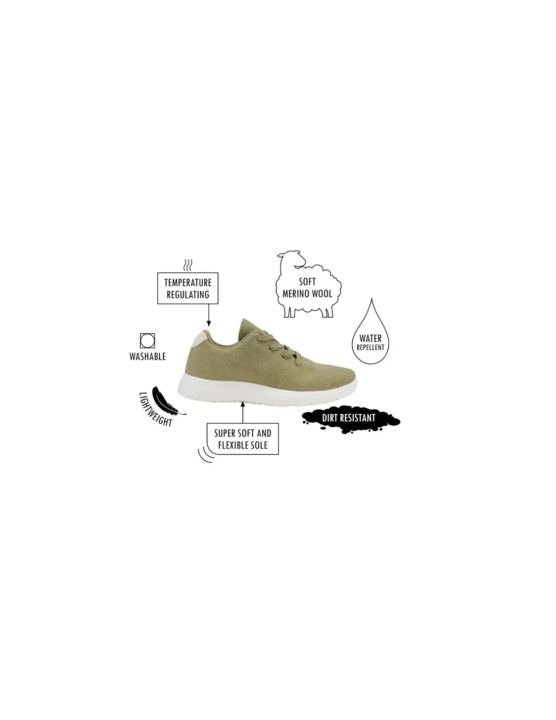 SNEAKERS IN PURA LANA MERINO