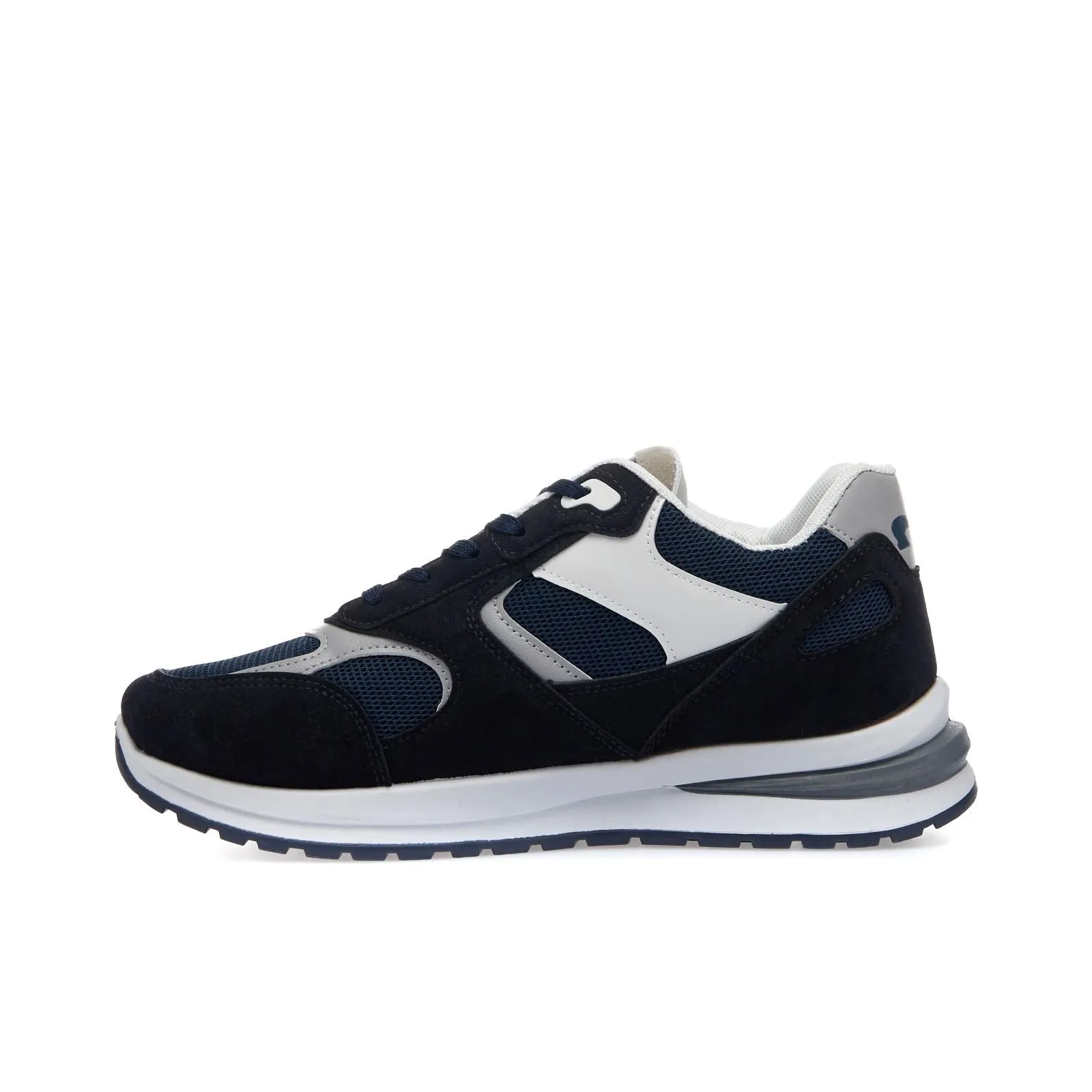 Sneakers uomo blu da palestra con lacci