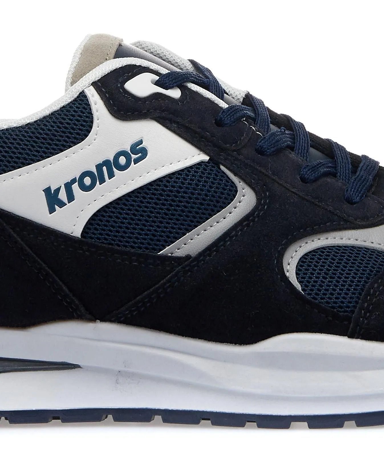 Sneakers uomo blu da palestra con lacci