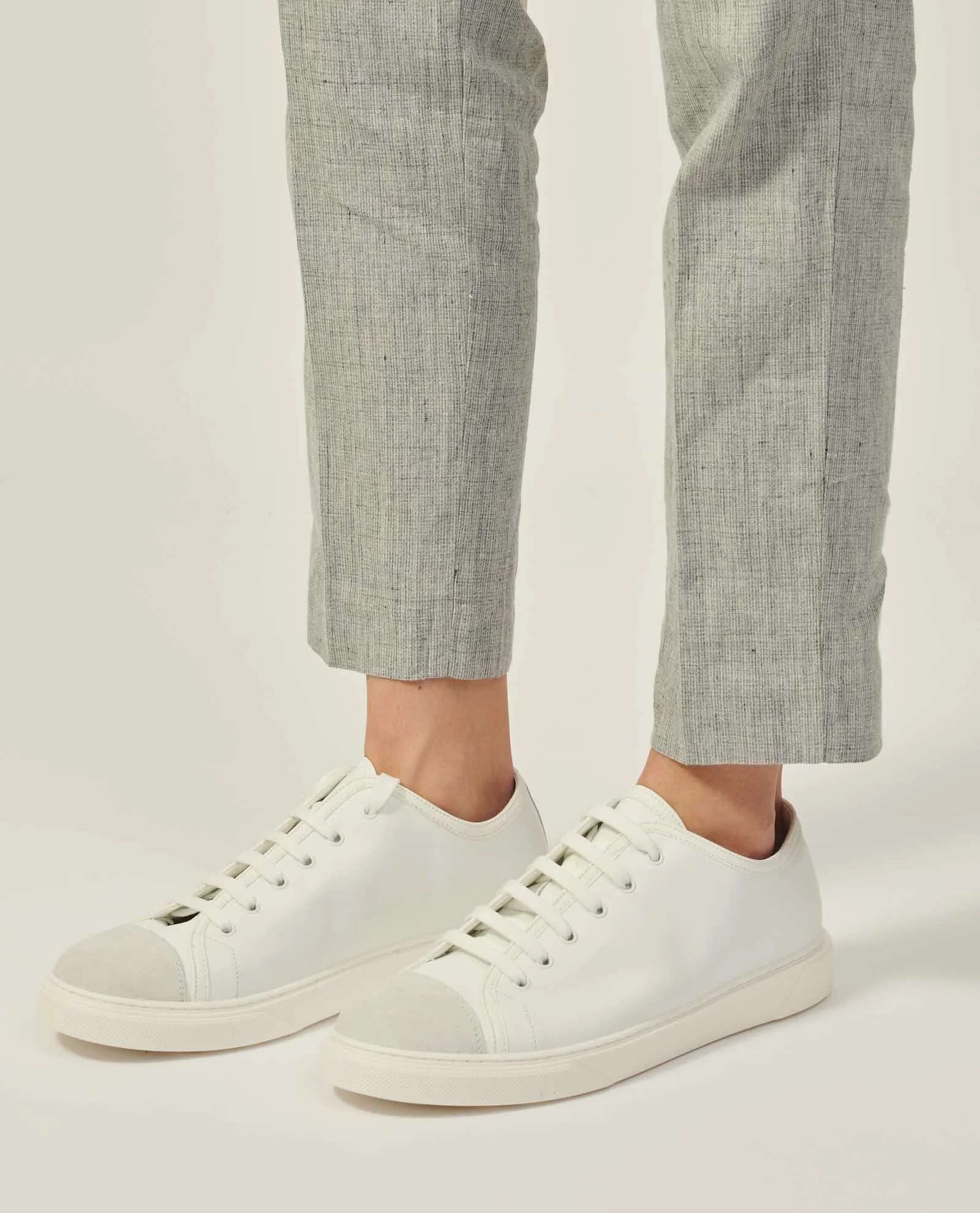 Sneakers uomo Gazzarrini bianche in pelle