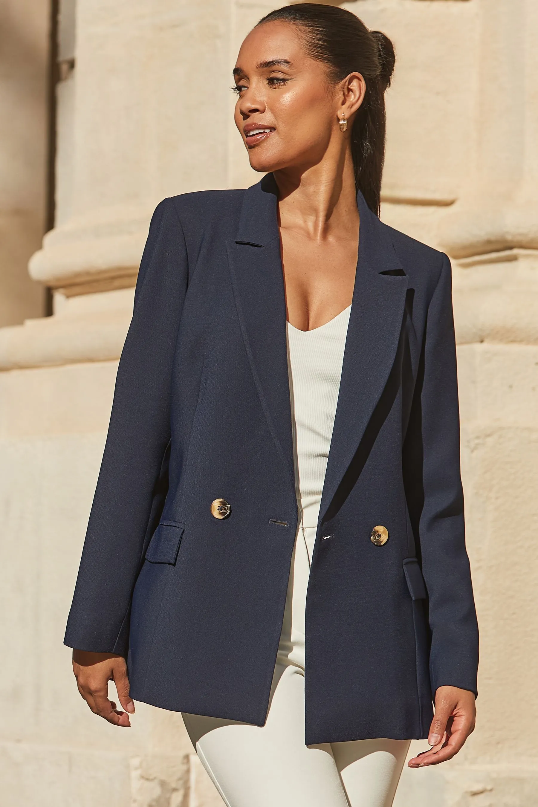 Sosandar - Blazer doppiopetto comodo