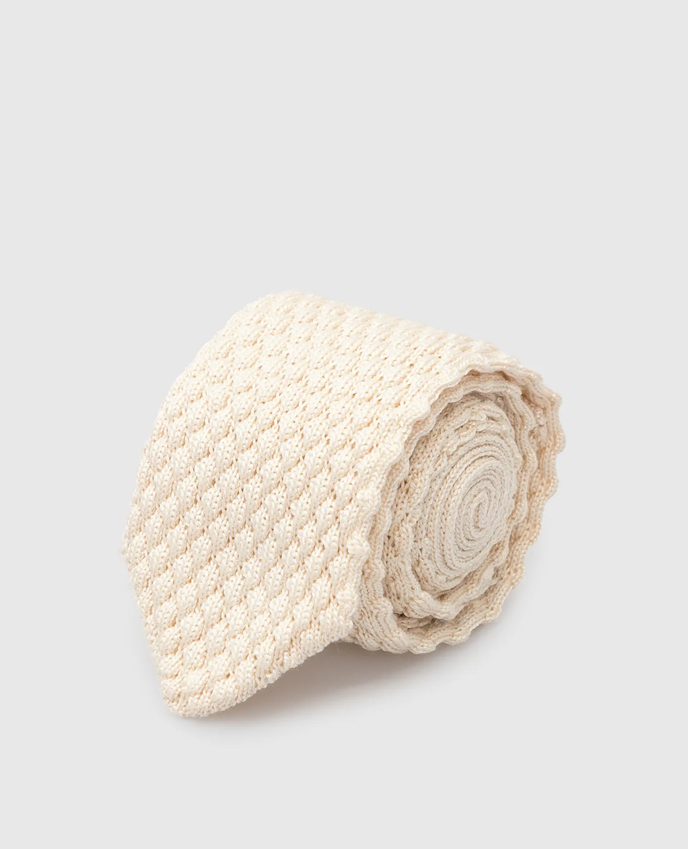 Stefano Ricci Cravatta per bambini in seta beige chiaro YCRMTSR1400