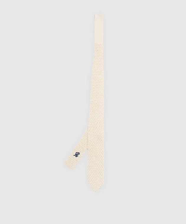 Stefano Ricci Cravatta per bambini in seta beige chiaro YCRMTSR1400