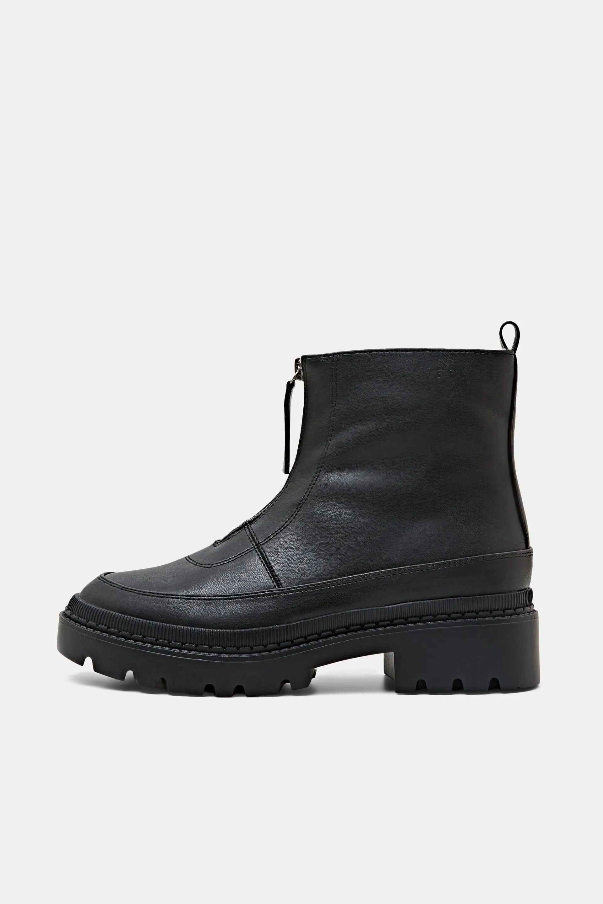 Stivali con zip in ecopelle