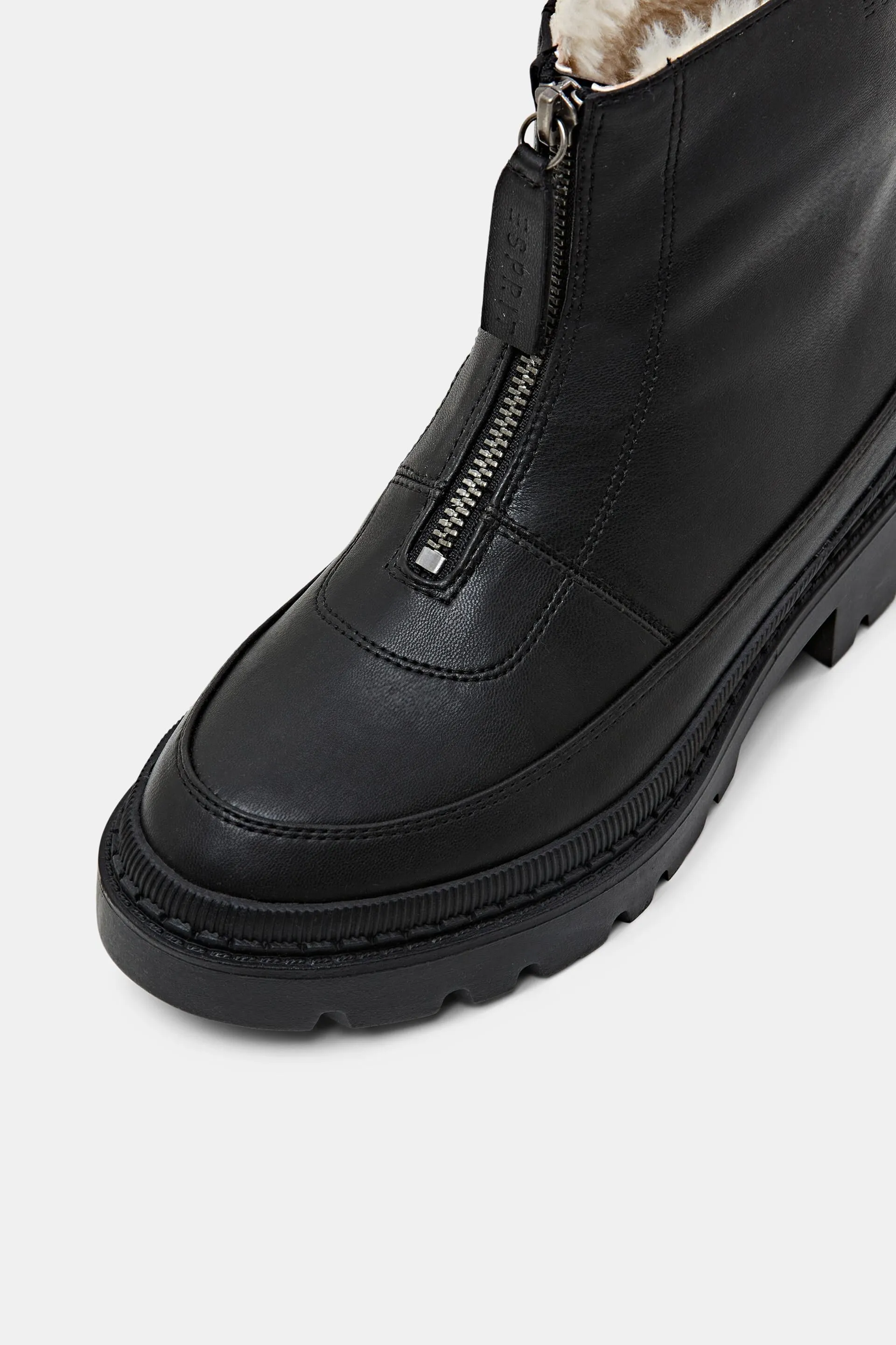 Stivali con zip in ecopelle