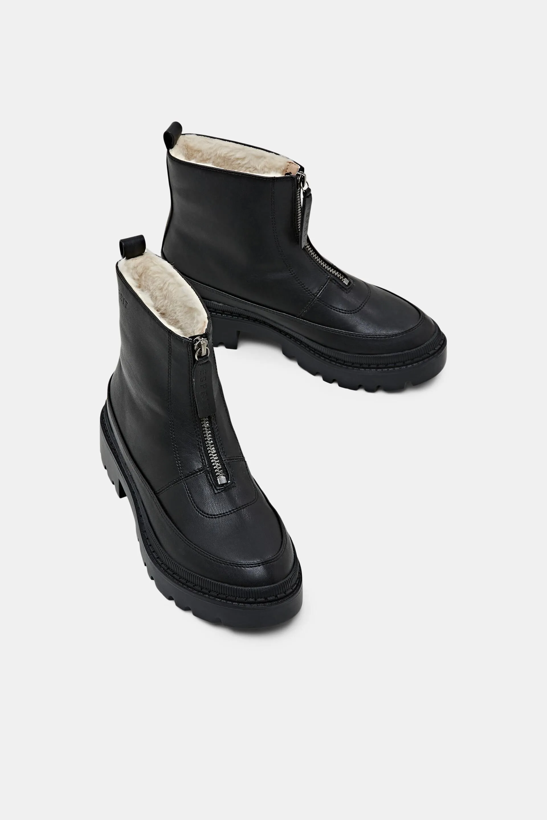Stivali con zip in ecopelle