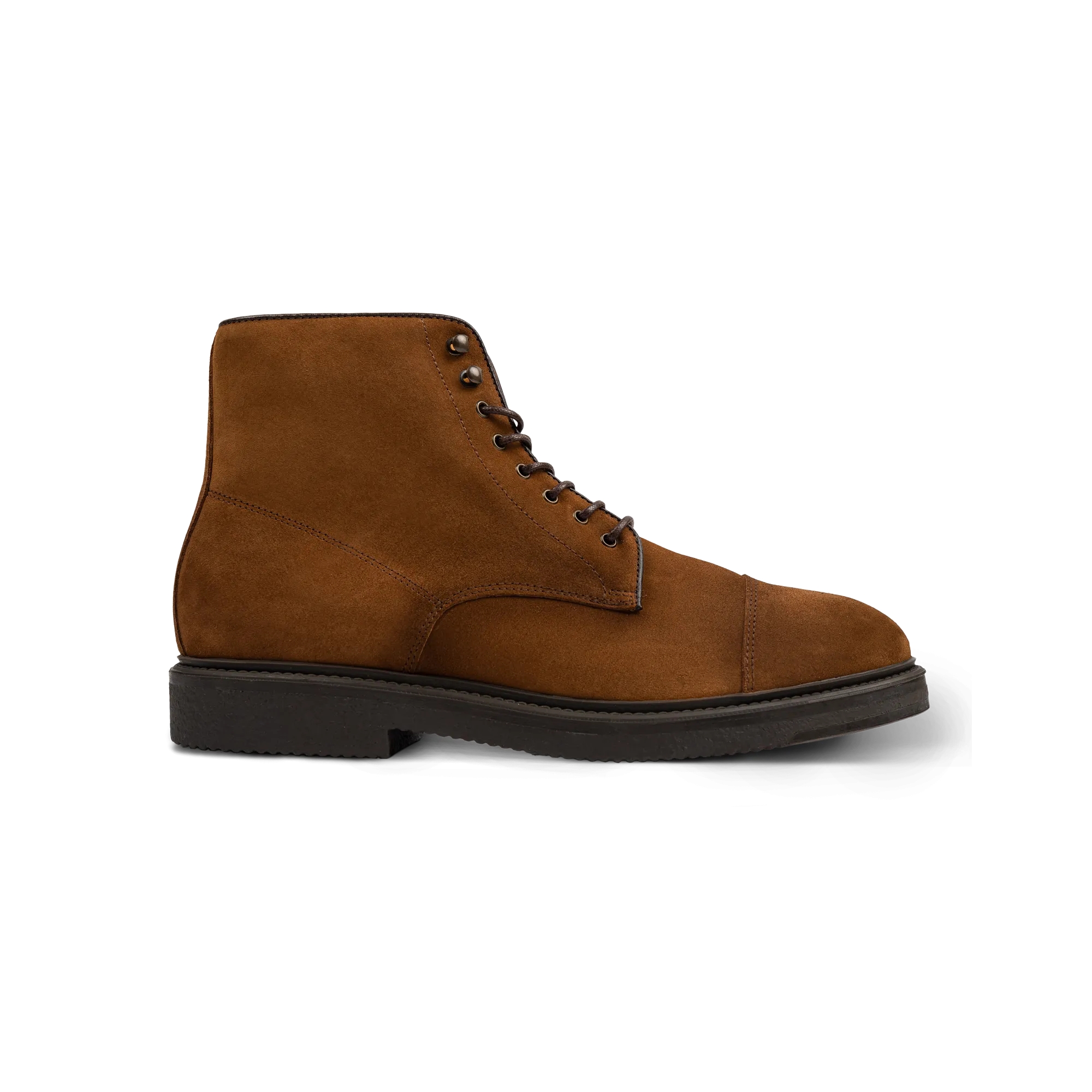 Stivali in camoscio marrone