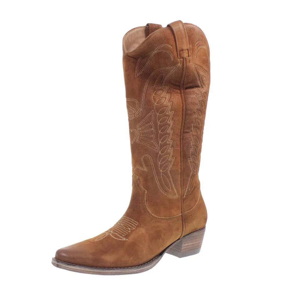 Stivali Texani in Suede