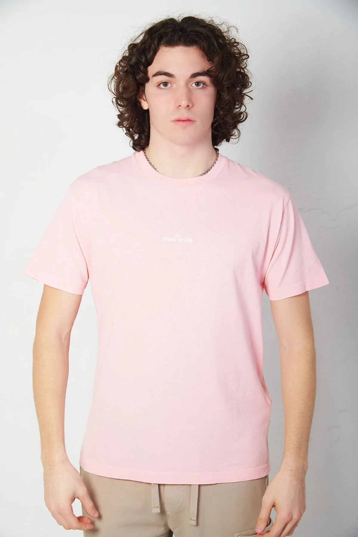 STONE ISLAND T- shirt manica corta in jersey di cotone
