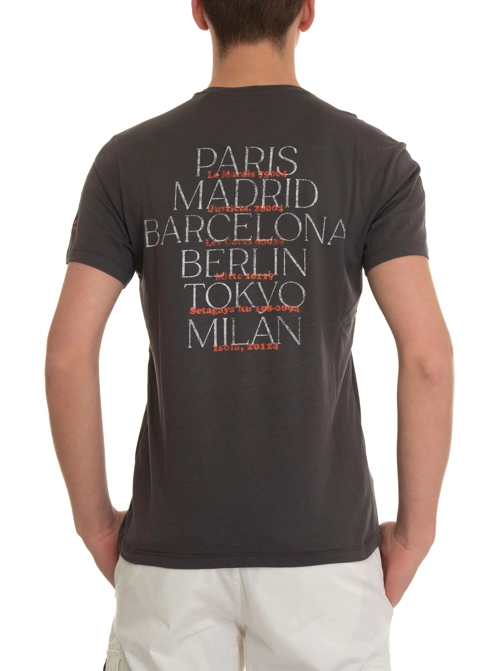 T-shirt Barrialf Grigio Ecoalf Uomo